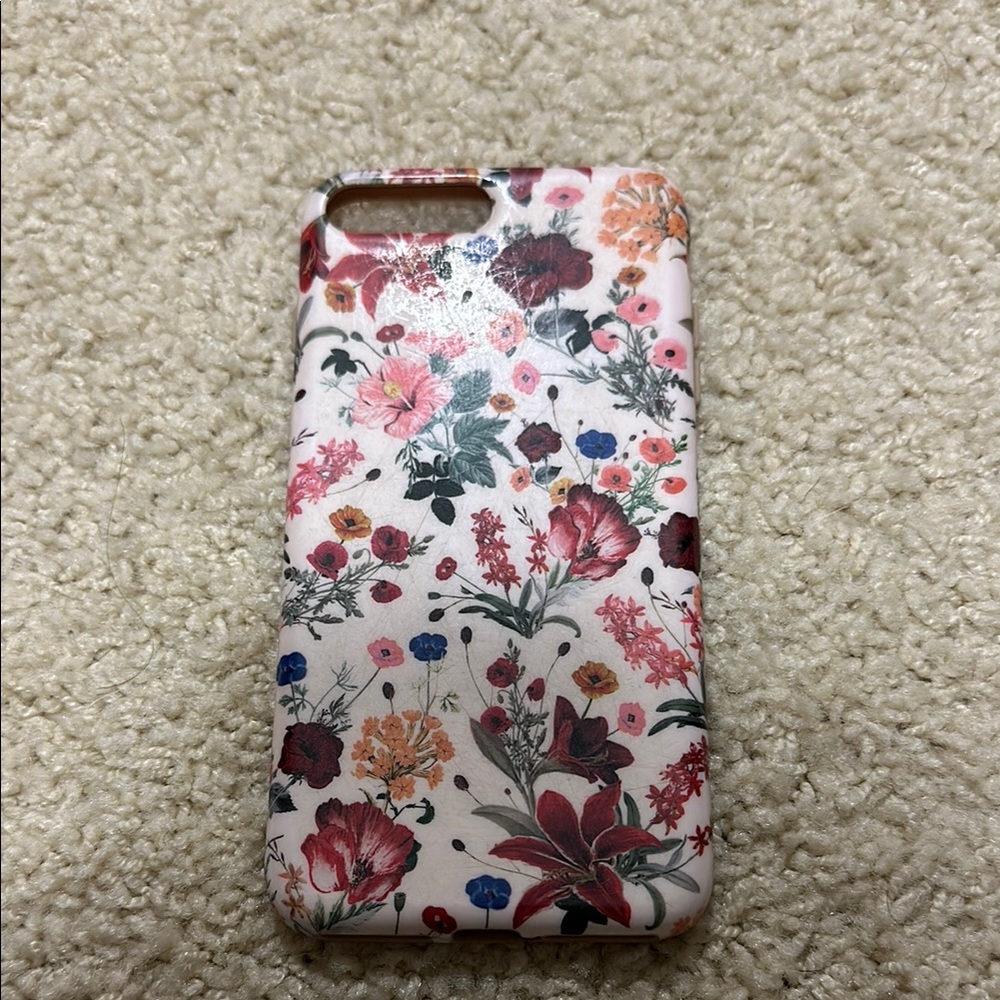 iPhone 8 Plus Floral Pattern Phone Case - Multicolor